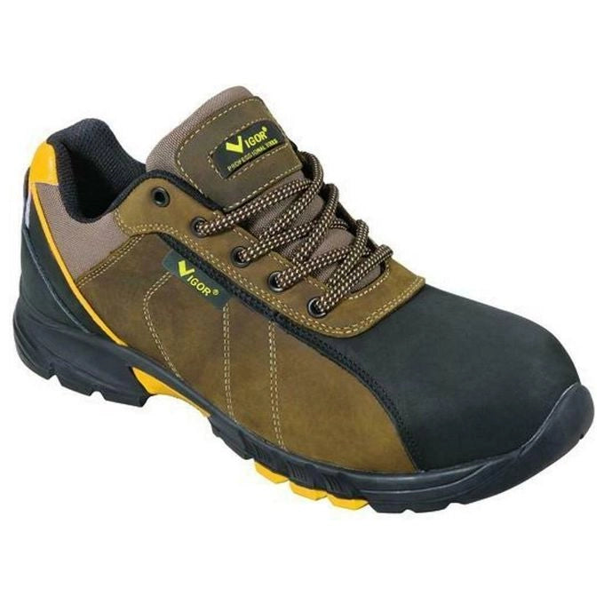 Vigor-blinky Scarpe Antinfortunistiche PARIDE S3 Pelle Pieno Fiore Puntale Composito Suola Antiforo Antistatica EN ISO 20345:2011