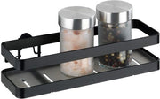 Estante per spezie in legno nero - Organizzatore di spezie da cucina