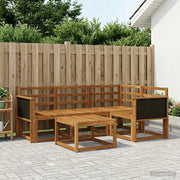 Set di divani da esterno 5 pcs Naturale