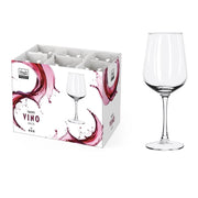 MA MAISON BACCO SET 6 CALICI DI VETRO PER VINO 435ML