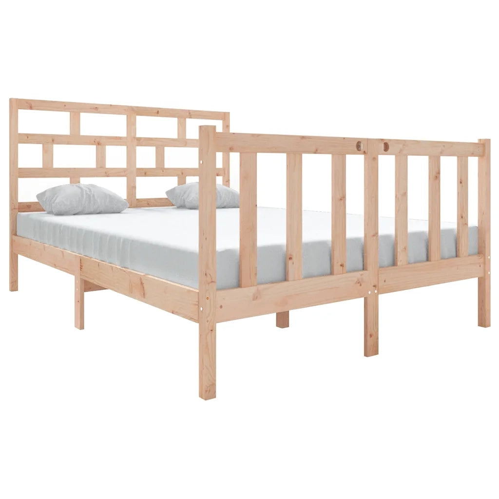 Giroletto-Struttura Letto in Legno Massello di Pino 140x190 cm 881921