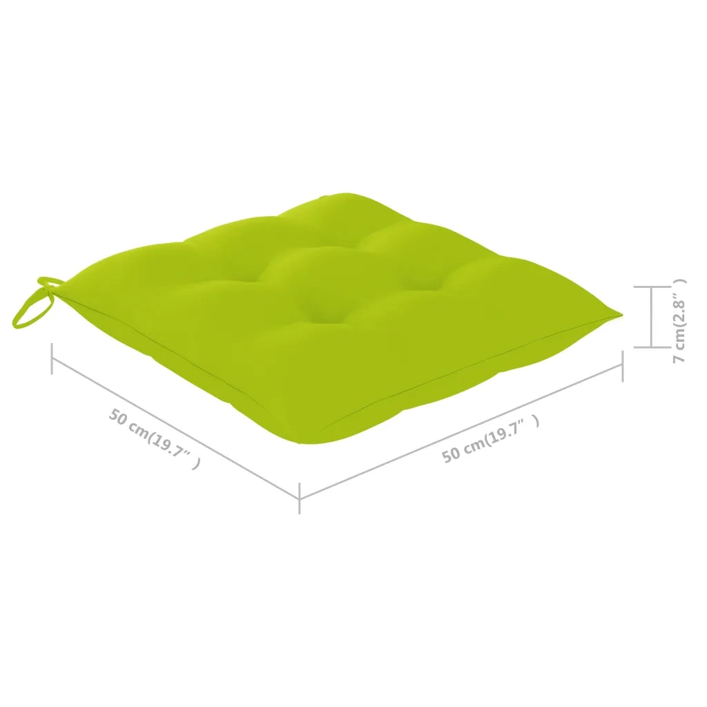 Sedie da Pranzo da Giardino con Cuscini 3 pz Massello di Acacia cod mxl 7096