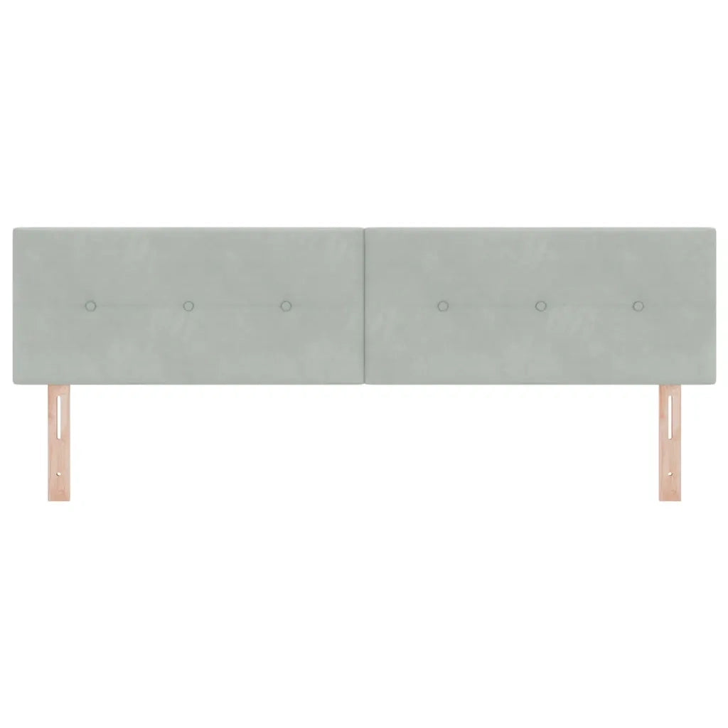 Testiera Grigio chiaro 180 cm Velluto 42007183
