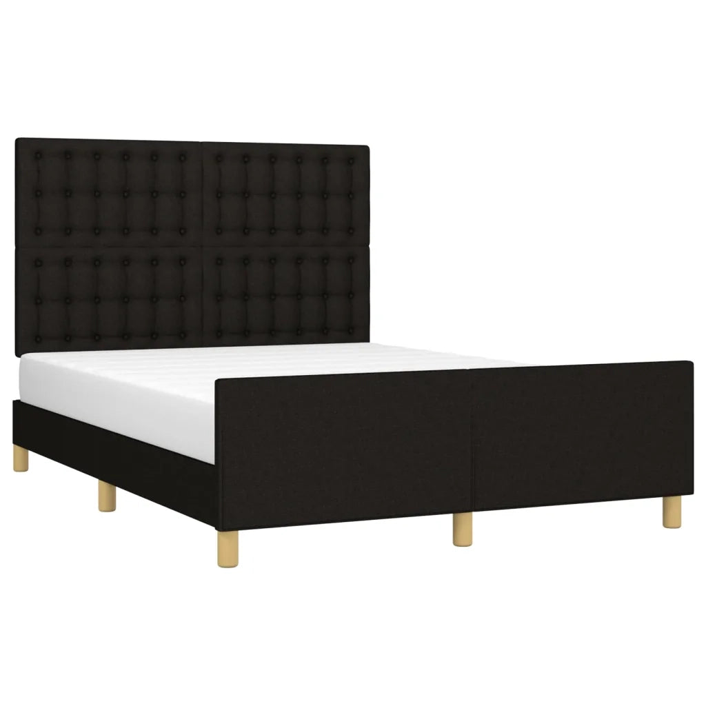 Giroletto senza Materasso Nero 140x200 cm in Tessuto 3125383