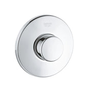 Pulsante azionamento pneumatico in cromo con rosone da 100 mm - DianFlex