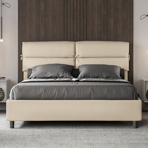 Letto Matrimoniale 160x210 cm con Rete Nandy Tortora