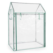 Serra mini pomodori pvc trasparente rete ombreggiatura porta finestre, Serra piccola protettiva sole 129x80x173cm per esterno interno