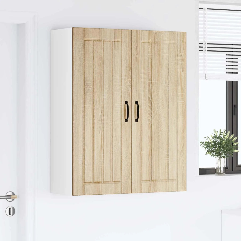 Armadietto a muro LUCCA Rovere Sonoma 80 x 31 x 100 cm