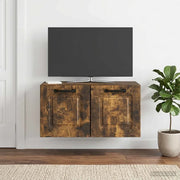 Mobile Porta TV da Muro Rovere Fumo 59,5 x 31 x 30 cm 899390