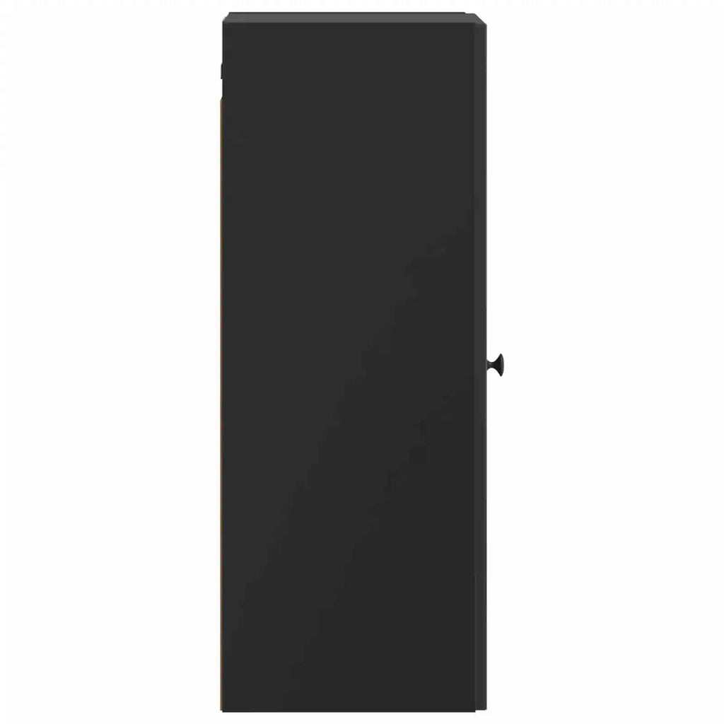 Mobiletto a muro Nero 33 x 34,5 x 90 cm Legno ingegnerizzato 898076