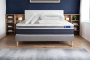 Pacchetto letto completo - Materasso 180x200cm + Box spring con doghe (in kit) + 2 cuscini + Piumino - Actimemo Confort