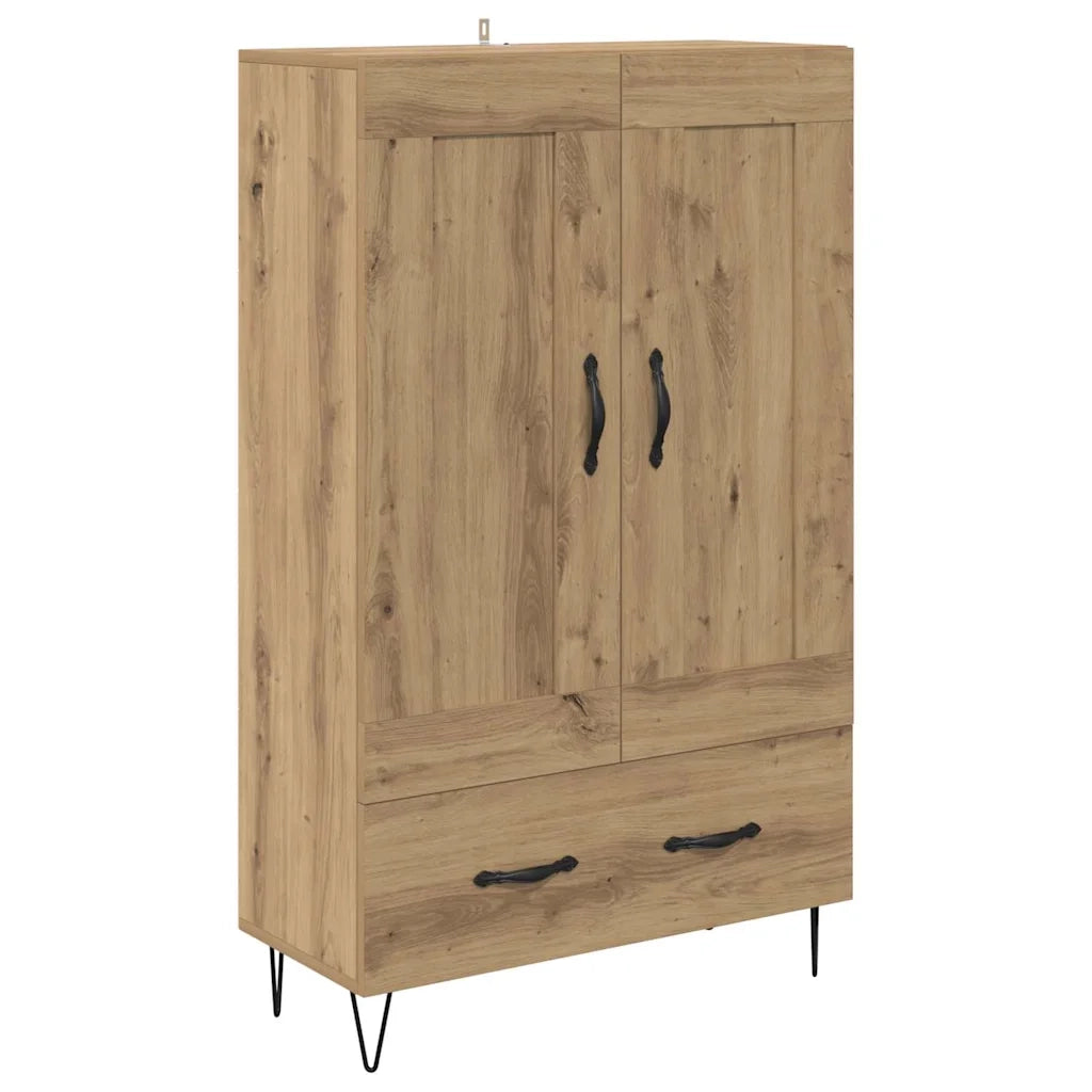 Credenza con Cassetto-Buffet-Armadio da cucina Rovere artigianale 69,5 x 31 x 115 cm 427730