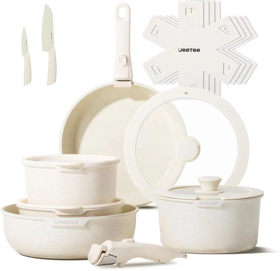 Set di utensili da cucina ripiegabili - spazia risparmiatore - 19 pezzi - multifunzionale