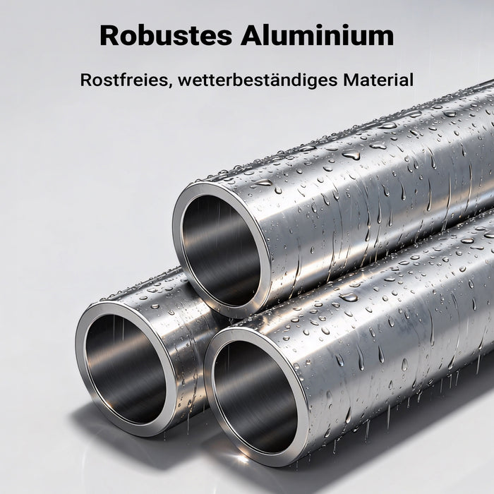 3x Tarpaulin Bracket 108-150 cm for Trailer, Adjustable Aluminium Support für Trailer Covers, Ideal for Flat Tarpaulins