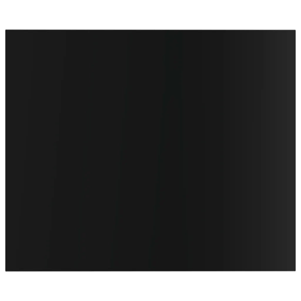 Ripiani per Libreria 8pz Nero Lucido 60x50x1,5cm Multistrato 805279