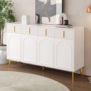 Credenza 4 Ante 4 Cassetti ¨C MINIMAL ¨C Soggiorno Sala da Pranzo, 140x37.8x82 cm
