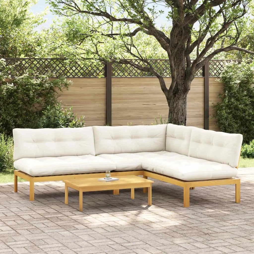 4 Pezzo Unità di divano pallet da giardino 3418255