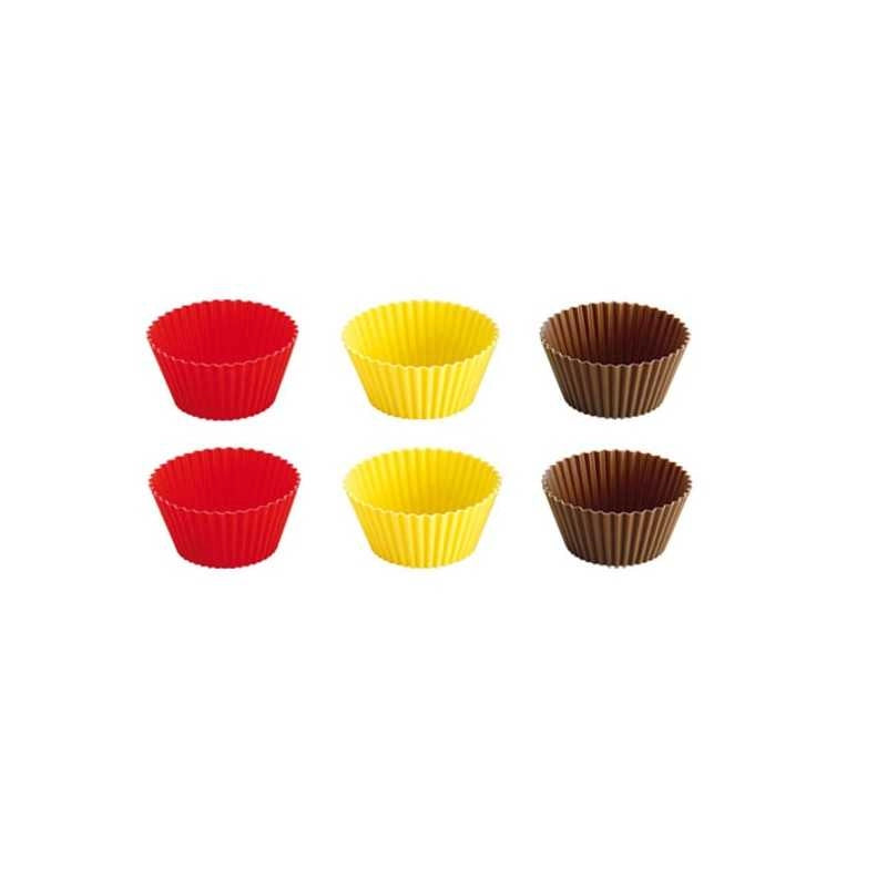 Pirottini Colorati Silic.Cm 5 pz.6 Delicia Tescoma 630644