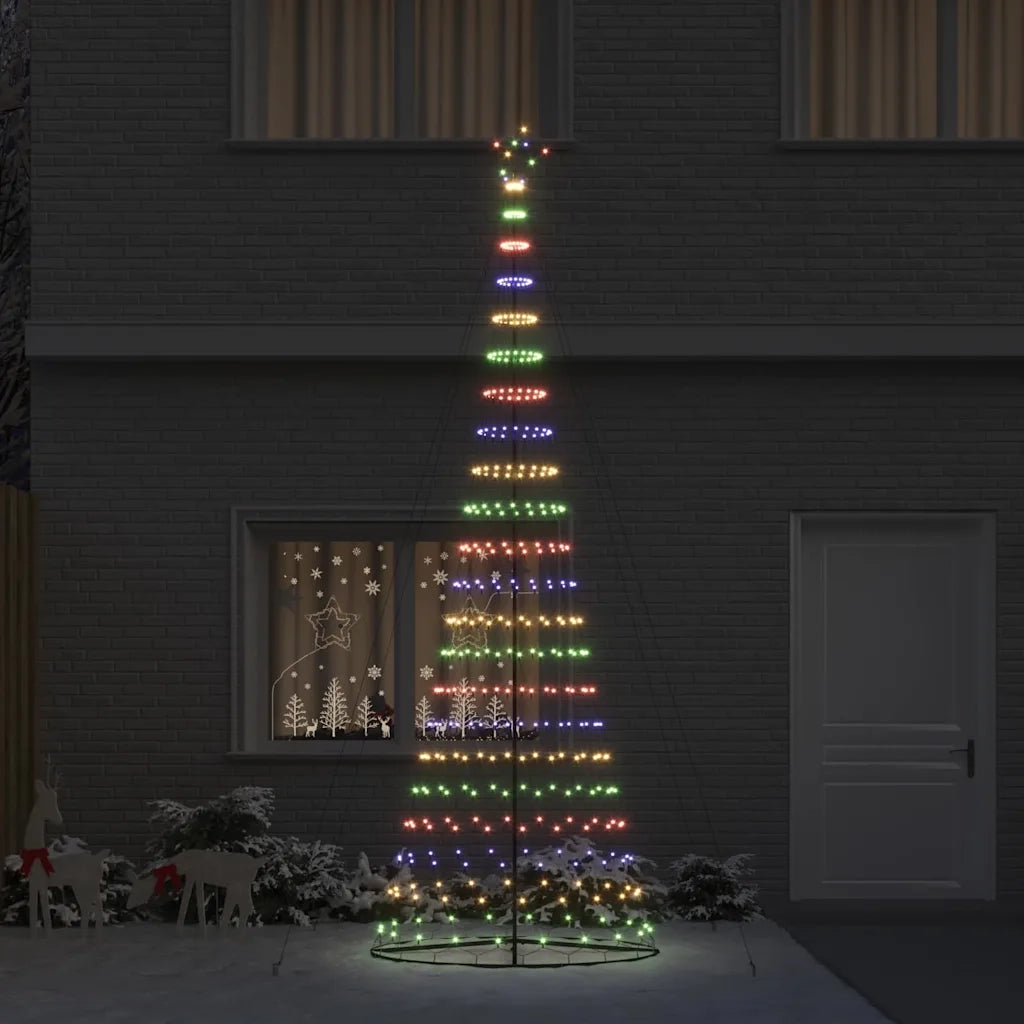 Albero di Natale LED con 455 LED Multicolore 399 cm Metallo 42018794