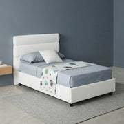 Adalpina, Letto Singolo Materasso Incluso Made in Italy, Bianco