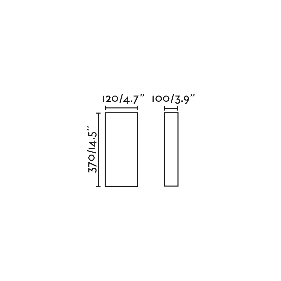 OTTON RCT Lampada da parete iuta vertical 2L