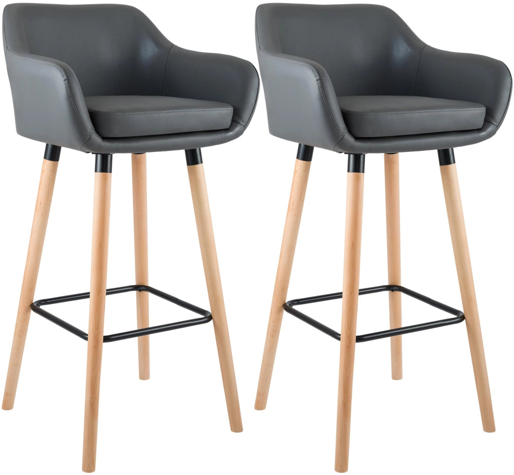 2er Set Barhocker Grant Kunstleder