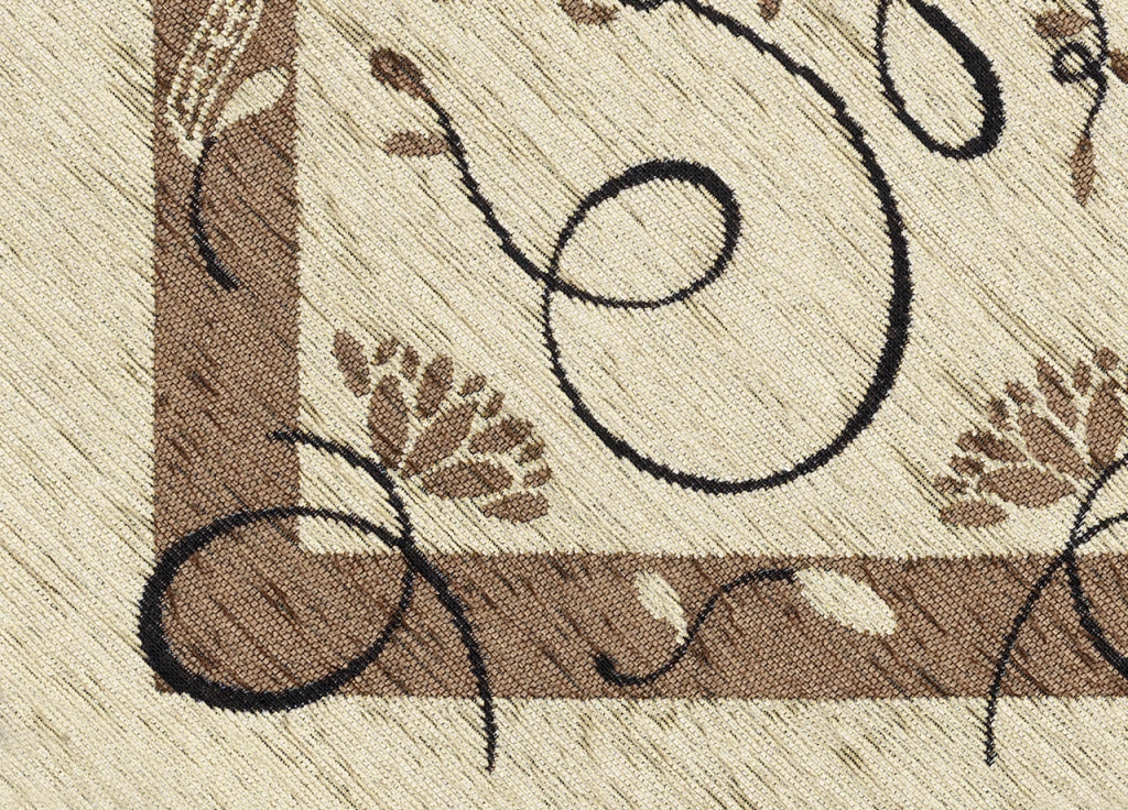 Set Cuscini Coprisedia Imbottiti Sfoderabili Modello Gold Made In Italy - Fascia Quadrata 2Pz - Beige
