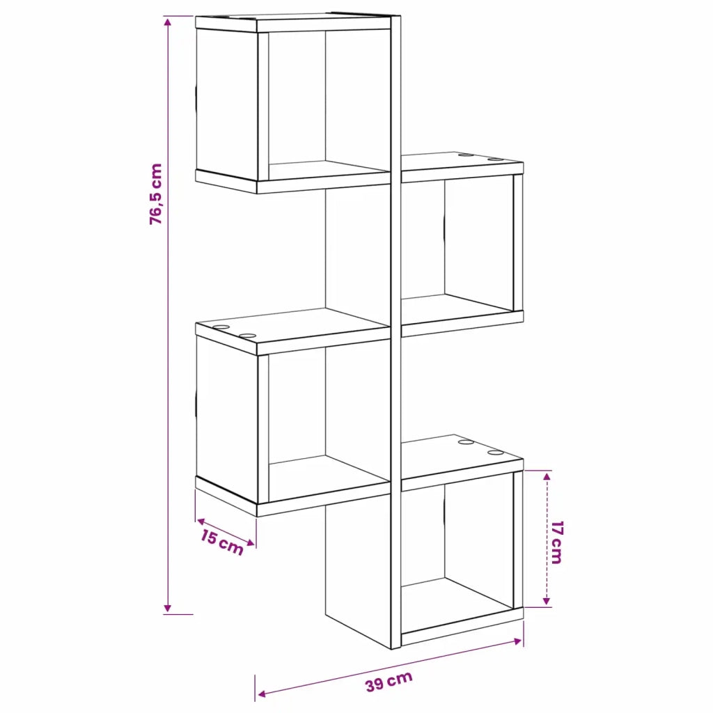 Mensola sospesa A parete Marrone 87 x 20 x 55 cm 8012099