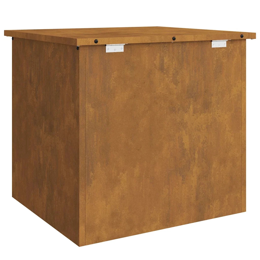 vidaXL Scatola di Stoccaggio Esterno Marrone 55 x 50.5 x 50 cm
