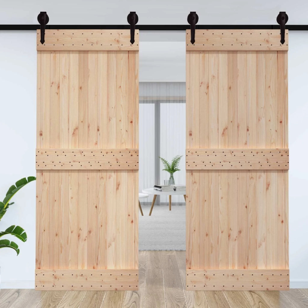Porta NARVIK Naturale 95 x 210 cm Legno di pino solido