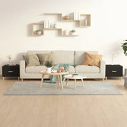 Tavolini da Salotto 2 pz Neri 50x50x40 cm Legno Multistrato
