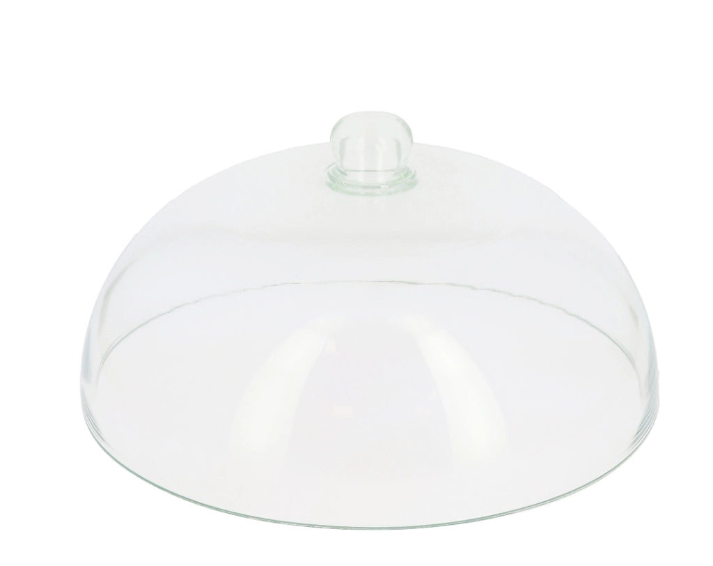 ALZATA PORTATORTA H 20 X 29 CM PORTA DOLCI IN VETRO TRASPARENTE