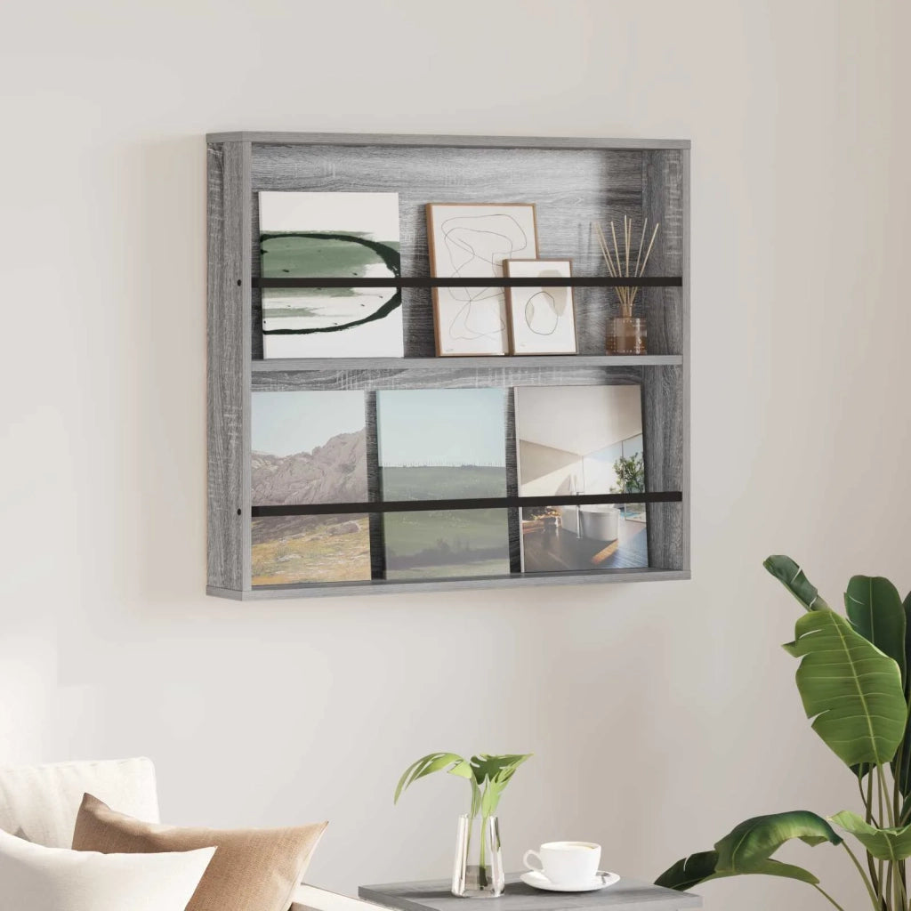 Scaffale per riviste Grigio Sonoma 80 x 12 x 70 cm CFW6582935