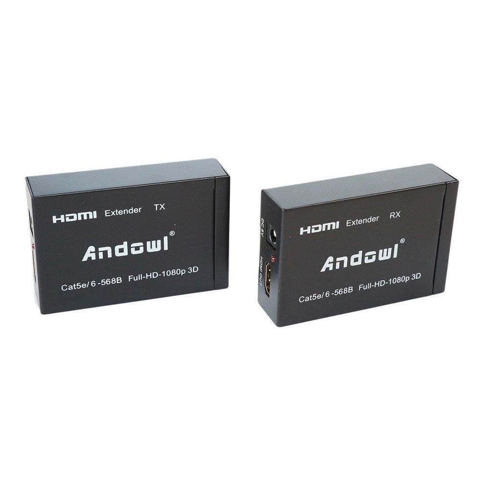 Trade Shop - Hdmi Extender Ethernet Cavo Di Rete Lan Over Cat5e Cat6 60 Metri Hdmi 3d 1080p -