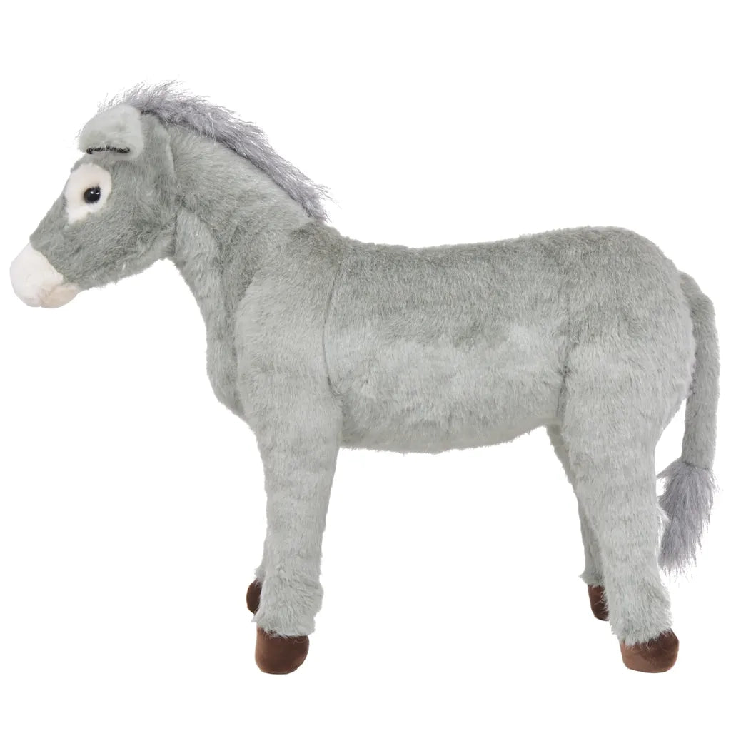Asino in Peluche in Piedi Grigio XXL CFW3171903