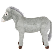 Asino in Peluche in Piedi Grigio XXL CFW3171903