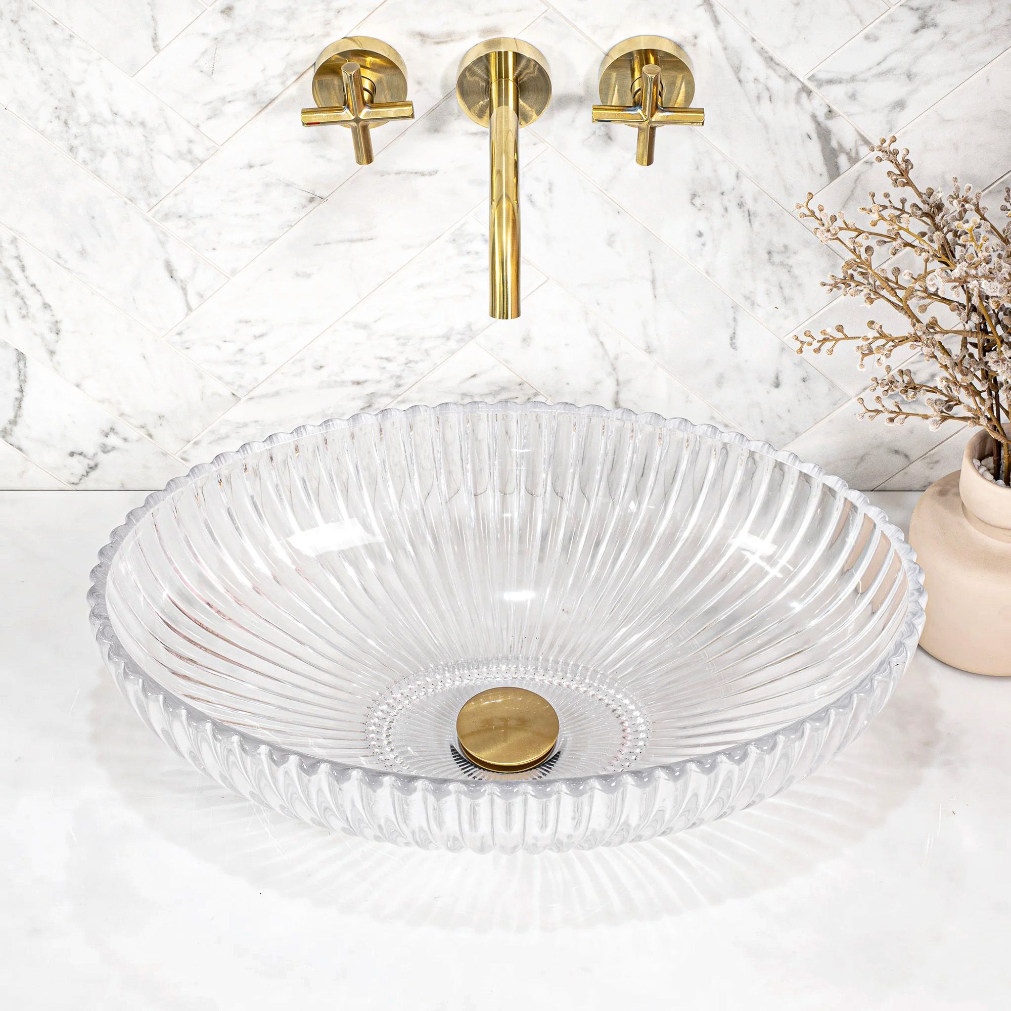 Lavabo Da Appoggio Rea Nicole Transparent