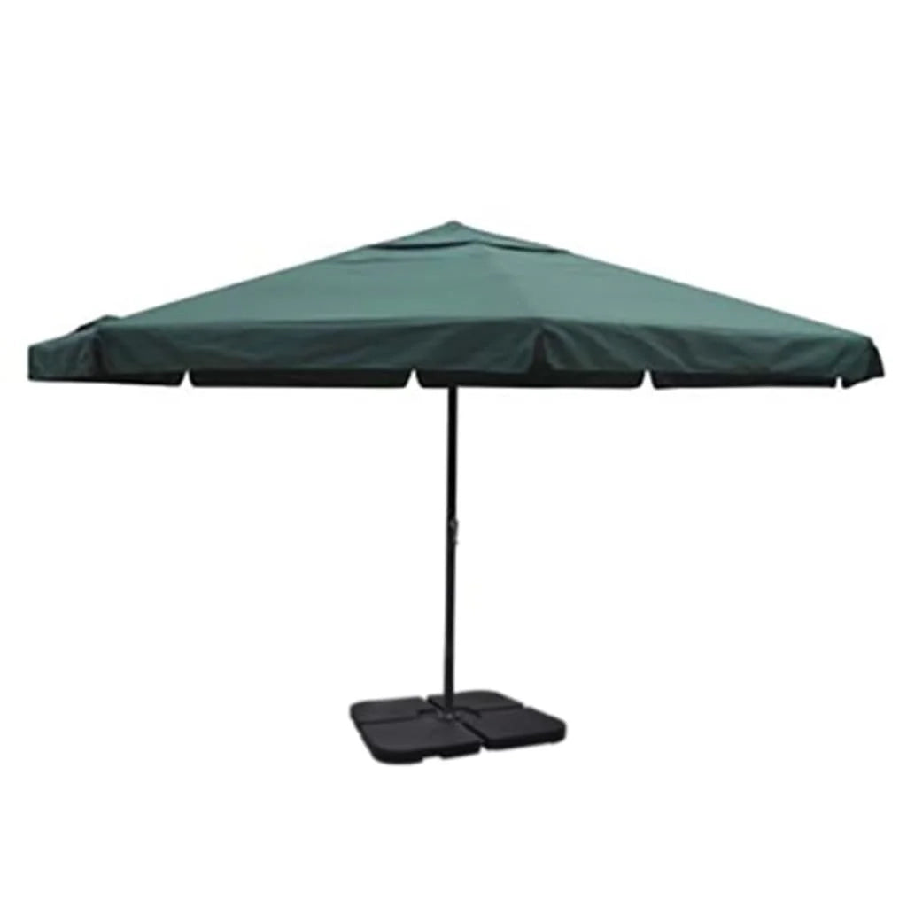 Ombrellone in alluminio con base mobile diametro: 5 m verde 02_0008736