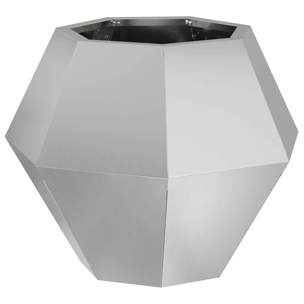 Fioriera Argento 50 x 50 x 40 cm Acciaio zincato