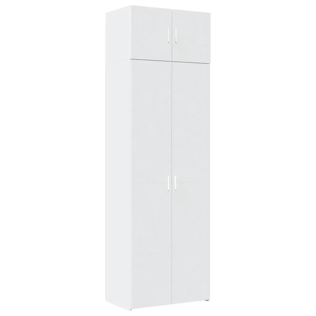 Mobile Portaoggetti Bianco 70x42,5x225 cm in Truciolato