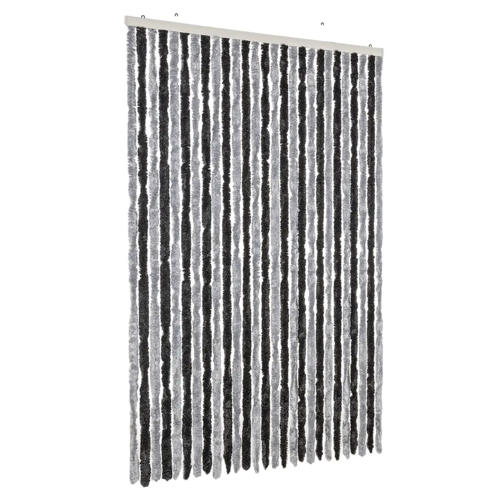 Tenda Antimosche Grigia e Nera 118x220 cm in Ciniglia CFW3588382