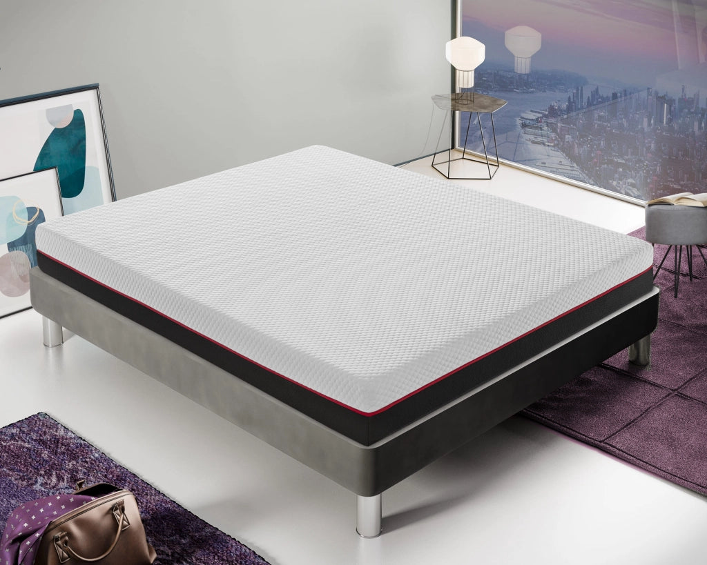 Materasso Matrimoniale 200x200 in Memory Foam Alto 20 cm  2 strati, sfoderabile