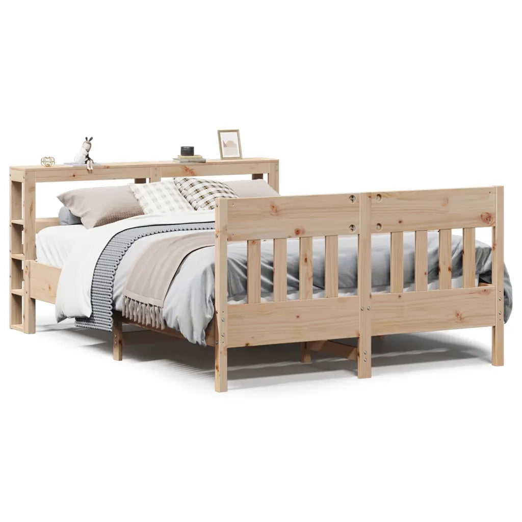 Letto senza Materasso 150x200 cm in Legno Massello di Pino 3306261
