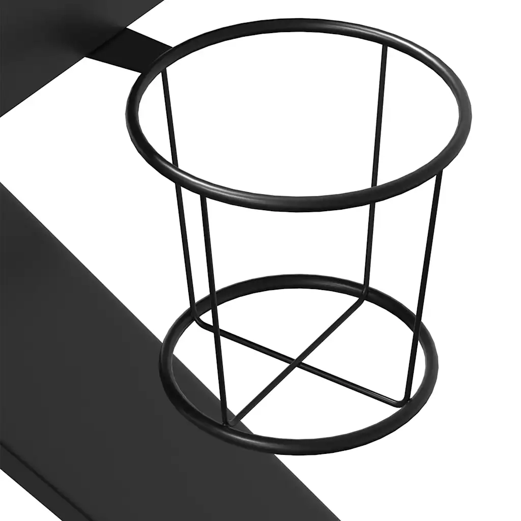 Scrivania | Tavolo da Ufficio da Gaming con Gambe a K Nera 90x60x75 cm