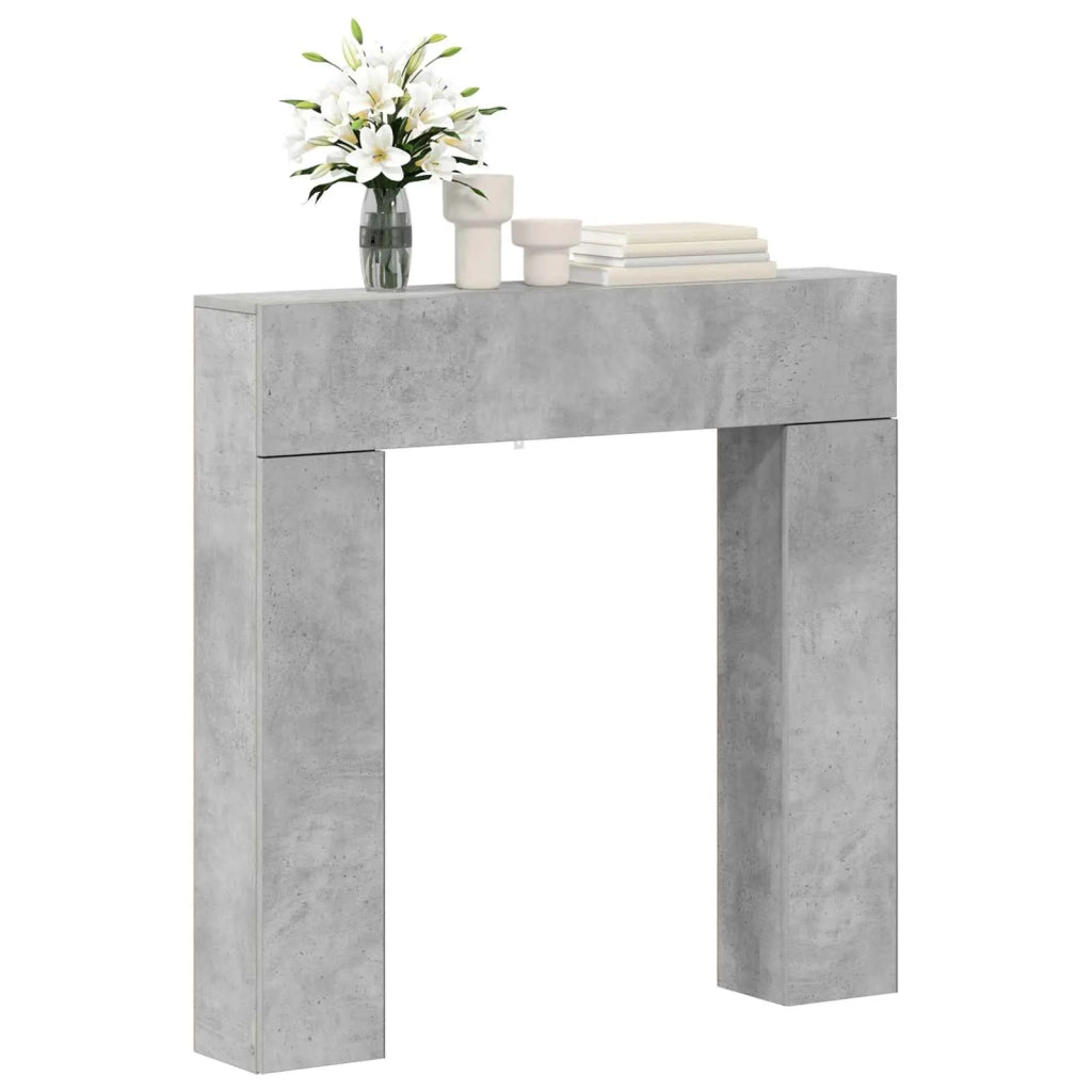 Cornice per camino Grigio Cemento 102 x 18 x 100,5 cm 8006601