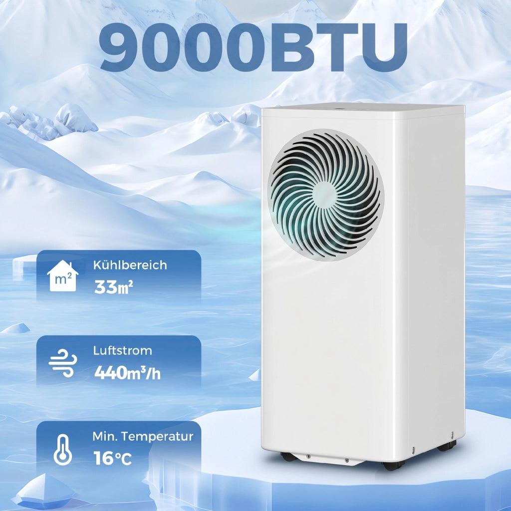 Climatizzatore Portatile 9000 BTU 4 in 1 con Deumidificatore ¨C zephmum ¨C 40L/24h