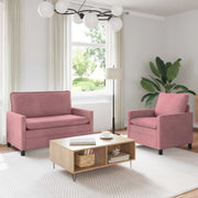 Set di divani 2 pz Rosa Velluto 3417028