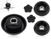 Guida di connessione in acciaio inossidabile/kunststof - 2 pezzi - 5 lame - accessori per cucina - compatibile con Monsieur Cuisine - design moderno - accessorio per cucina