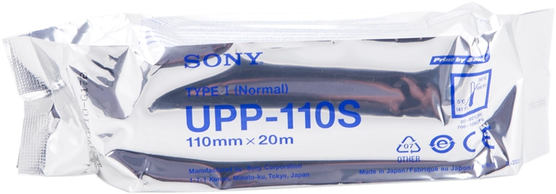 ORIGINAL Sony Carta Bianco UPP-110S Carta termica, Bobina, 110mm x 20m