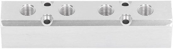 Blocco di distribuzione G1/2 ingresso G1/4 uscita - Divisore pneumatico - Materiale in alluminio - Connesione rapida - Alta densità - Prestazioni affidabili - Fusto pneumatico con connessione G1/4
